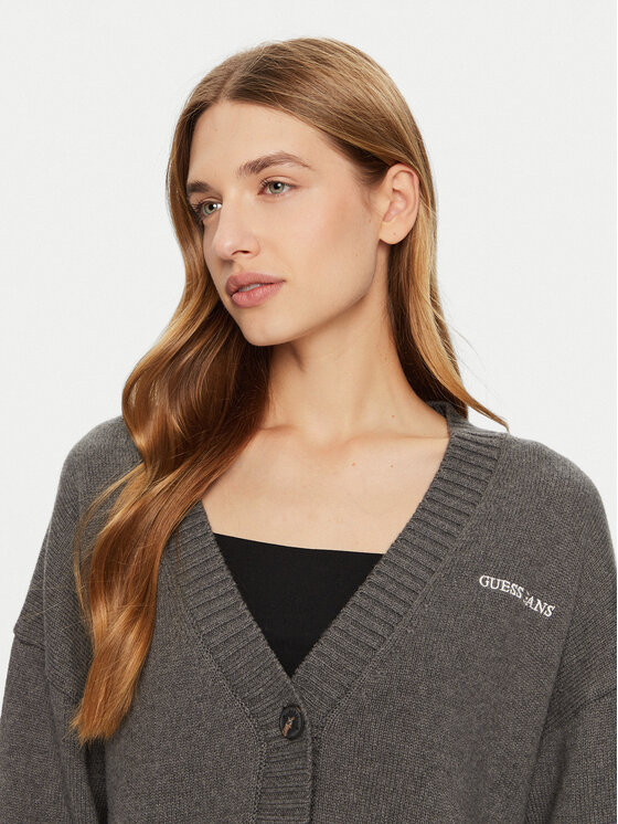 Guess Jeans Guess Jeans Cardigan W4BR81 Z3HM1 Gri Regular Fit