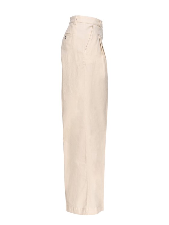 PINKO Pinko Spodnie materiałowe PANTALONI DONNA PINKO Beżowy Casual Fit