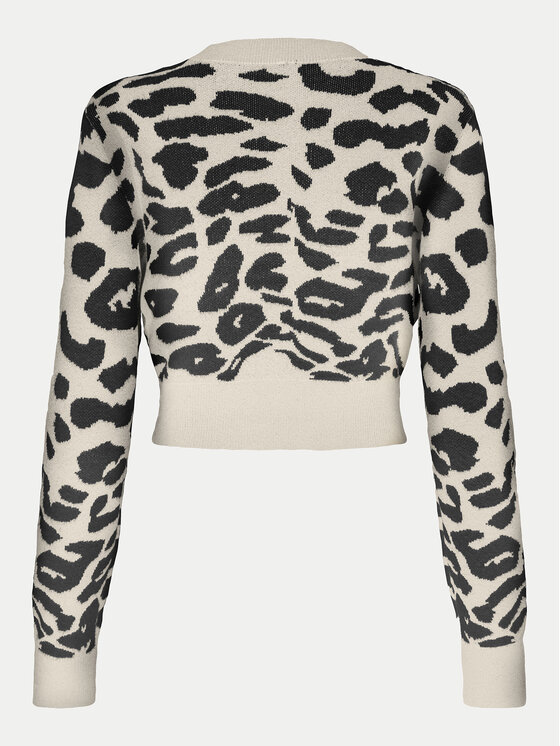 ONLY ONLY Sweter Lima 15339828 Beżowy Cropped Fit