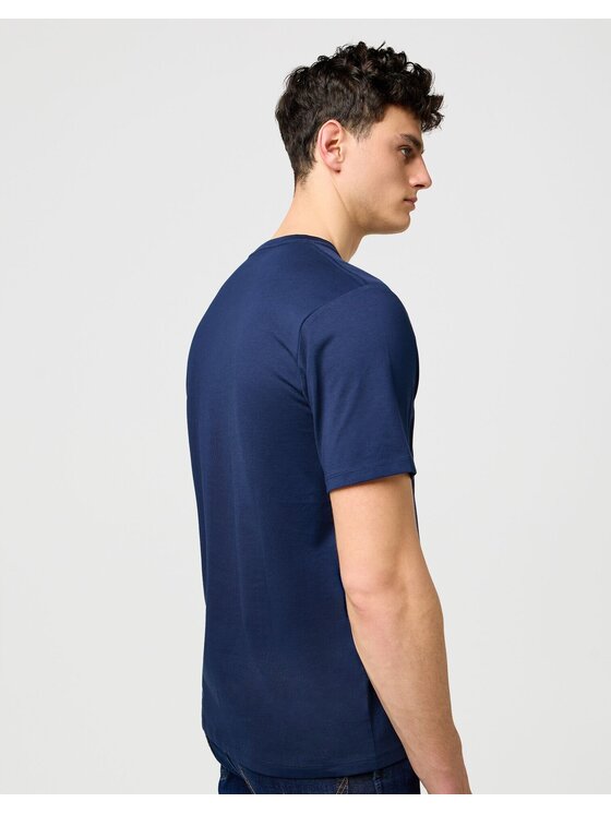 Wrangler Wrangler T-Shirt 112371471 Granatowy Regular Fit