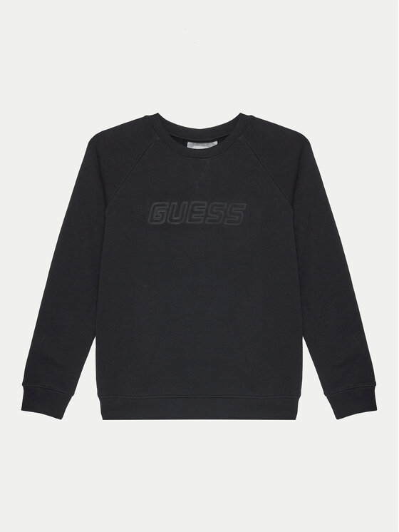 Guess Guess Μπλούζα L4BQ31 KAIJ1 Μαύρο Regular Fit