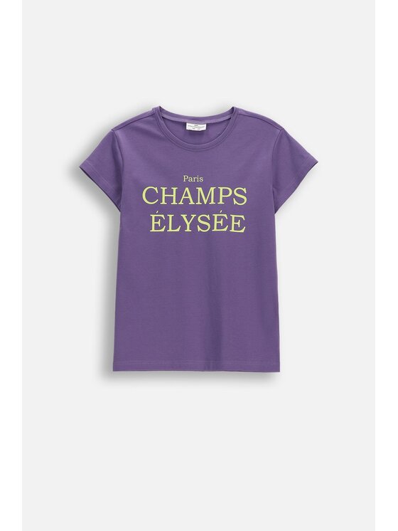 Dziecięcy T-Shirt Coccodrillo, Rozmiar 164, Fioletowy, WC6143214VGA-016