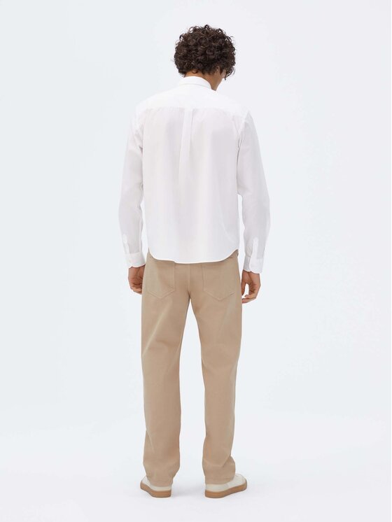 Americanos Americanos Särk Unisex Memphis Valge Relaxed Fit