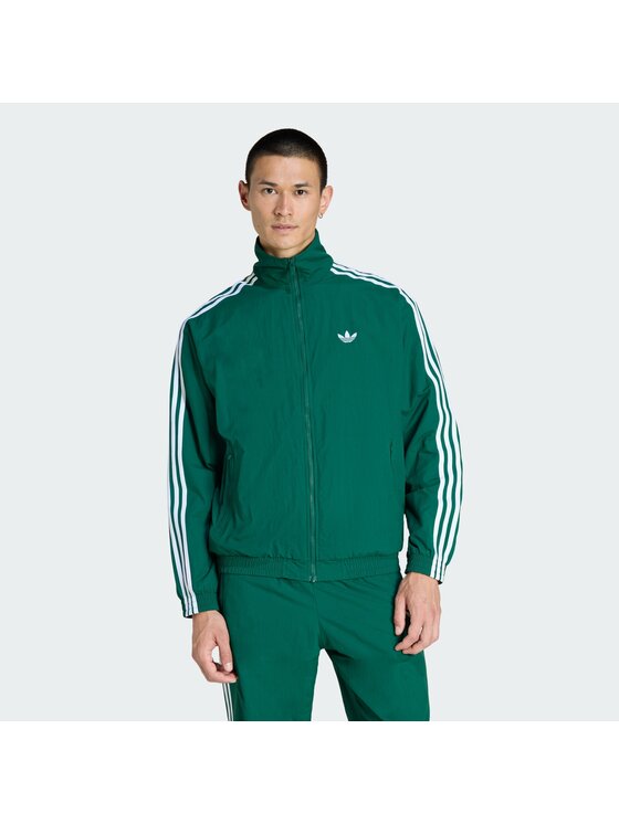 adidas adidas Džemperis Firebird KC8018 Žalia Regular Fit
