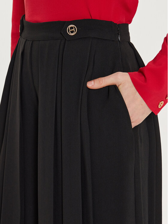 TWINSET TWINSET Palazzohose 242TT2172 Schwarz Wide Leg
