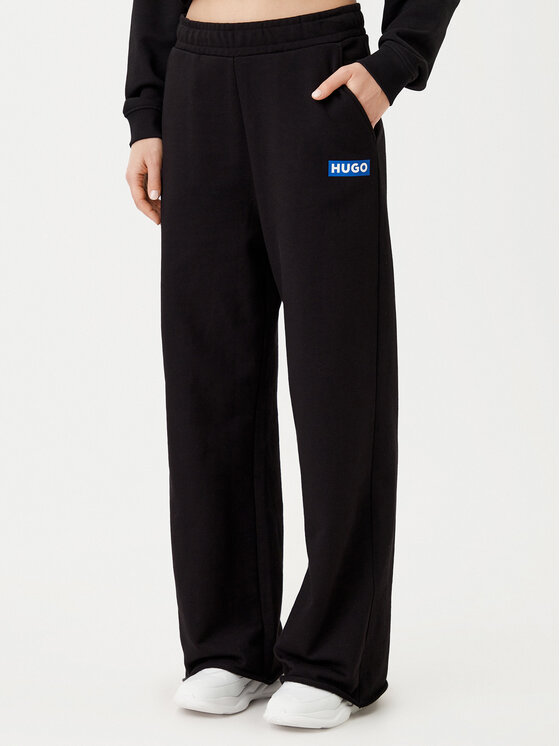HUGO HUGO Donji dio trenerke 50522435 Crna Relaxed Fit