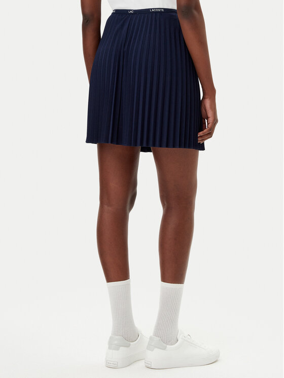 Lacoste Lacoste Plesirana suknja JF1403 Tamnoplava Regular Fit