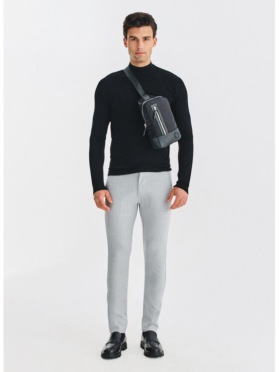 Pako Lorente Pako Lorente Spodnie materiałowe P25WF-WX-006 Szary Slim Fit