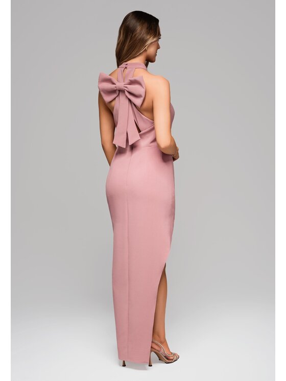 Ombre Ombre Sukienka wieczorowa LA-OM-DLR101 Różowy Regular Fit