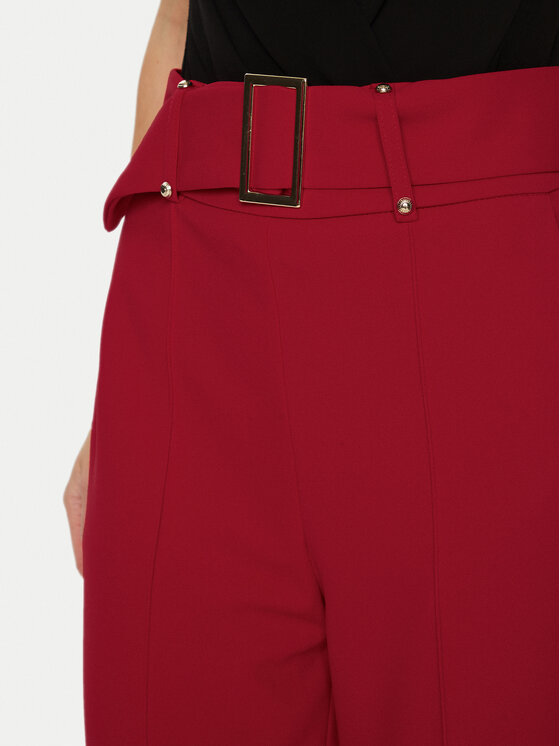 Rinascimento Rinascimento Hlače CFC0121912003 Crvena Regular Fit
