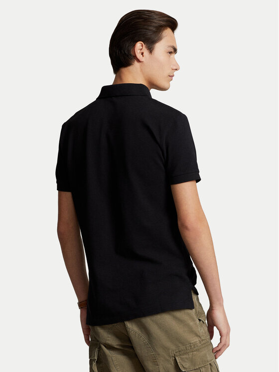 Polo Ralph Lauren Polo Ralph Lauren Тениска с яка и копчета Core Replen 710795080 Черен Slim Fit