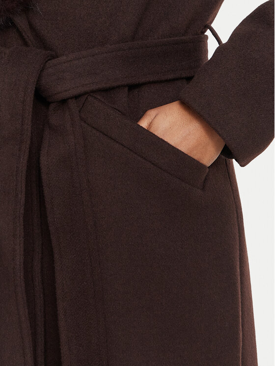 Michael Kors Michael Kors Вълнено палто 77G7569M11 Кафяв Regular Fit
