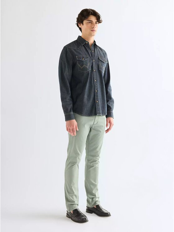 Wrangler Wrangler Camicia WESTERN SHIRT Blu Regular Fit