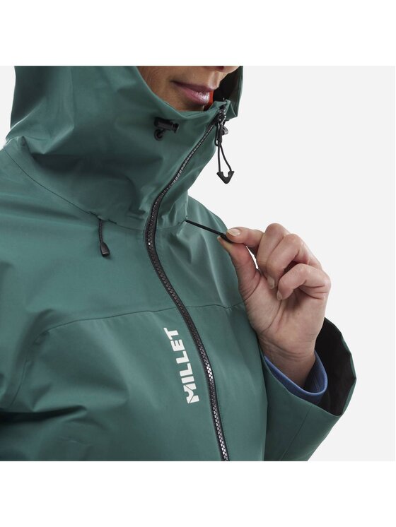 Millet Millet Kurtka przeciwdeszczowa Kamet Gtx Jkt W Zielony Active Fit