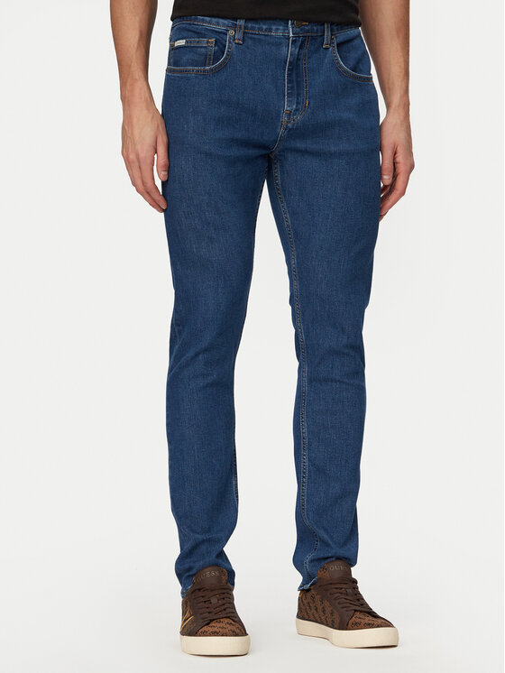 Guess Jeans Blugi M6RA0F D6325 Albastru Skinny Fit