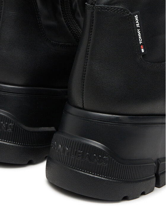 Tommy Jeans Tommy Jeans Ботуши Tjw Lightweight Otk Boot EN0EN02634 Черен