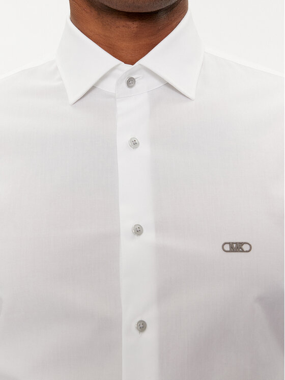 Michael Kors Michael Kors Cămașă MK0DS01288 Alb Slim Fit