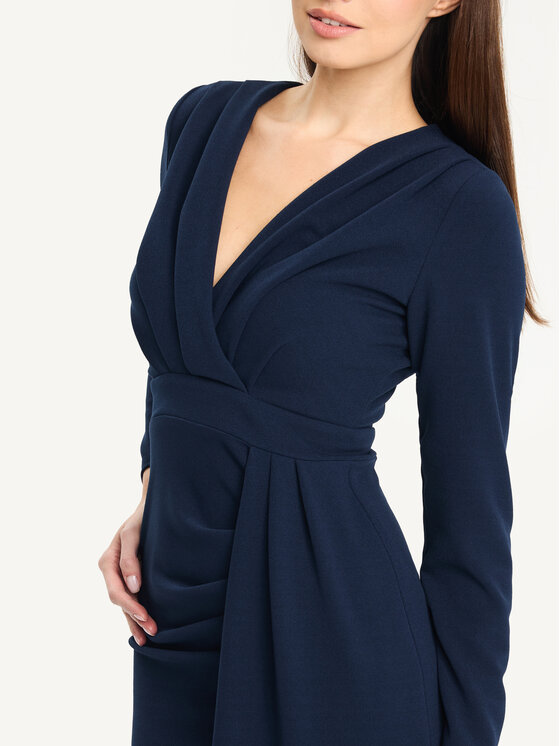 KMX KMX Sukienka koktajlowa 923360012 Granatowy Fitted Fit
