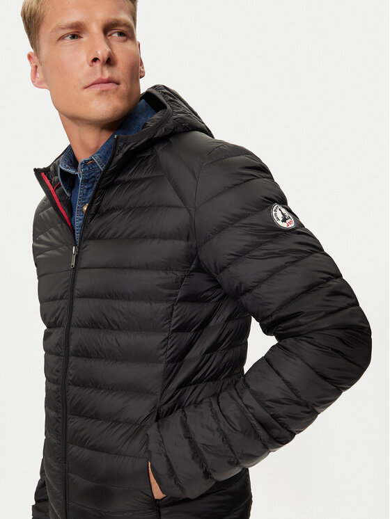 Jott Jott Pehelykabát Nico P000MDOW01 Fekete Slim Fit