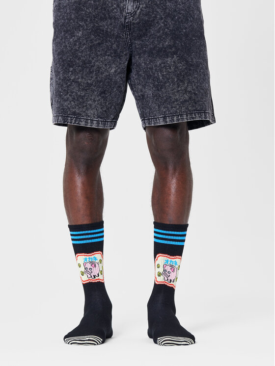 Happy Socks Ilgos Unisex Kojinės ATPBA14-9000 Juoda