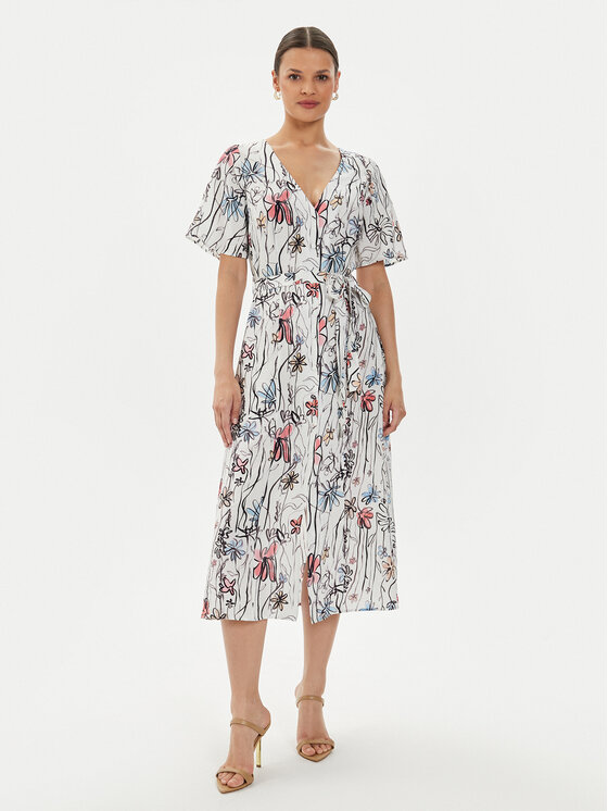 Desigual Desigual Rochie de vară Camisero 24WWVWXA Colorat Regular Fit