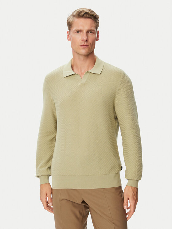 BOSS BOSS Pullover H-Lomarino 50565511 Hellgrün Regular Fit