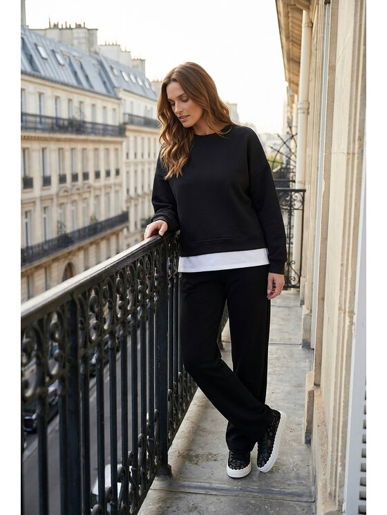 FIGL FIGL Φόρμα M1315 Μαύρο Straight Fit