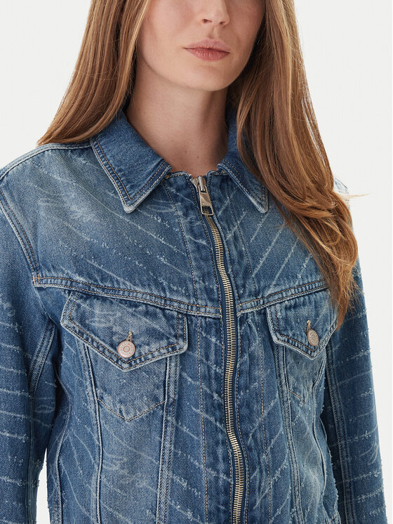 BOSS BOSS Džinsinė striukė 50542426 Mėlyna Slim Fit