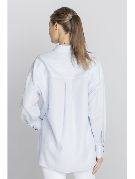 Deni Cler Milano Deni Cler Milano Koszula W-DC-1439-F2-E9-55-1 Niebieski Loose Fit