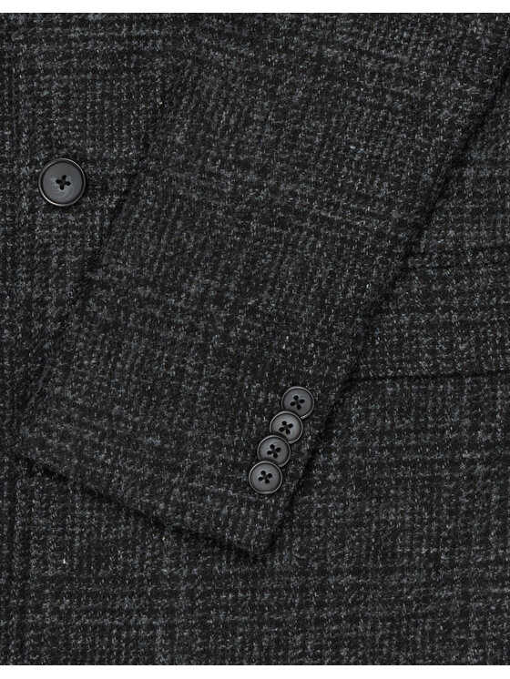 Borgio Borgio Płaszcz zimowy sorianello_c Czarny Slim Fit