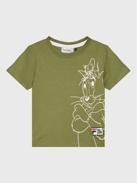 Fila T-Shirt Toyama 771204 Grün Relaxed Fit