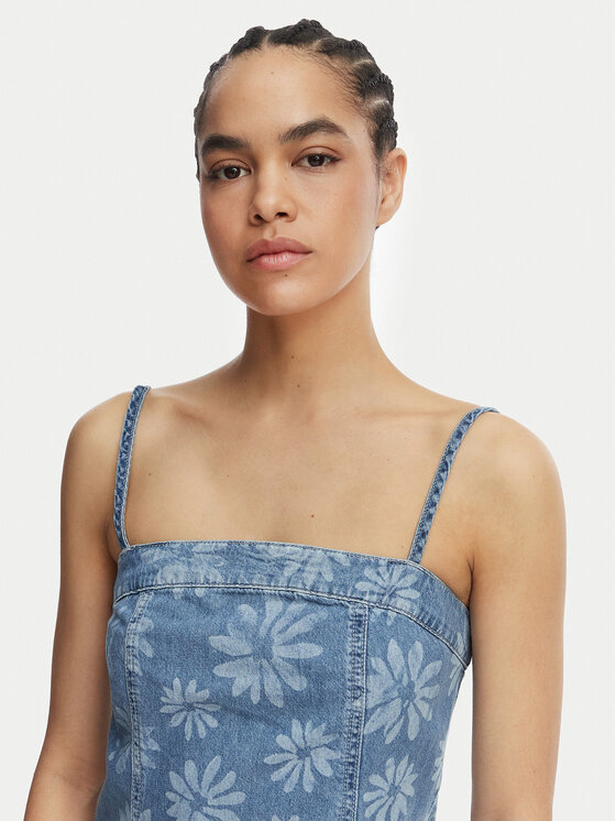 Roxy Roxy Дънкова рокля Dreamy Daze ERJDD03011 Син Regular Fit
