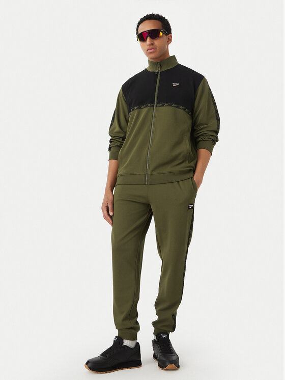 Reebok Reebok Mikina Artek RK25726CCM Tmavě zelená Regular Fit