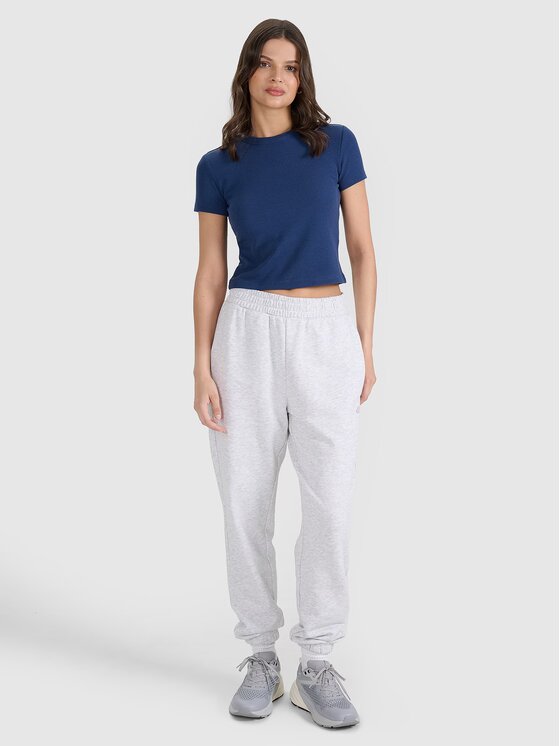4F 4F Tričko 4FRSS25TTSHF2749-30S Modrá Slim Fit