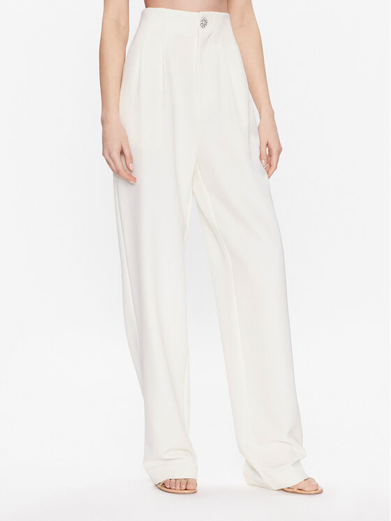 Pantaloni di tessuto Prudence 999425540 Écru