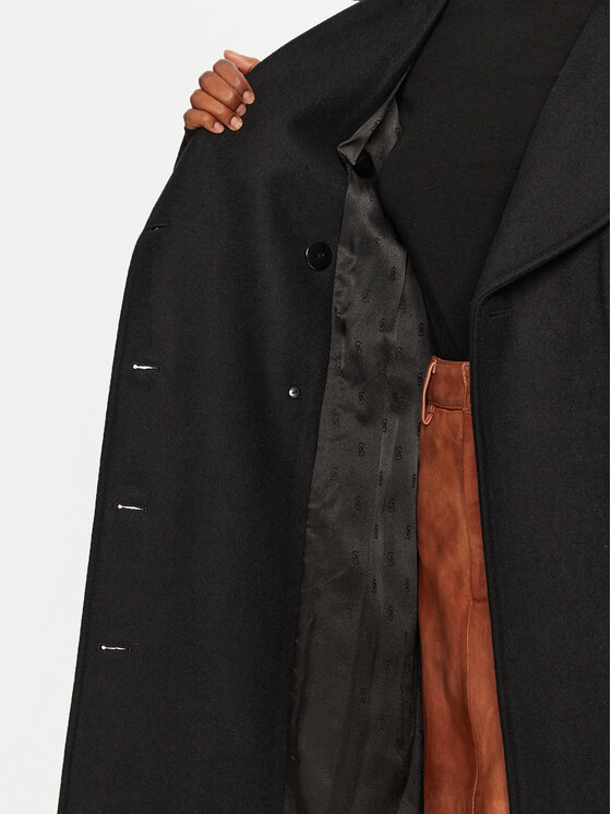 Gestuz Gestuz Cappotto di lana Monali 10909182 Nero Regular Fit