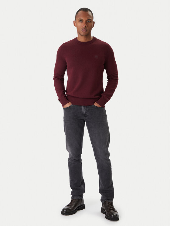 BOSS BOSS Светр Kanovano_S 50527583 Бордовий Regular Fit
