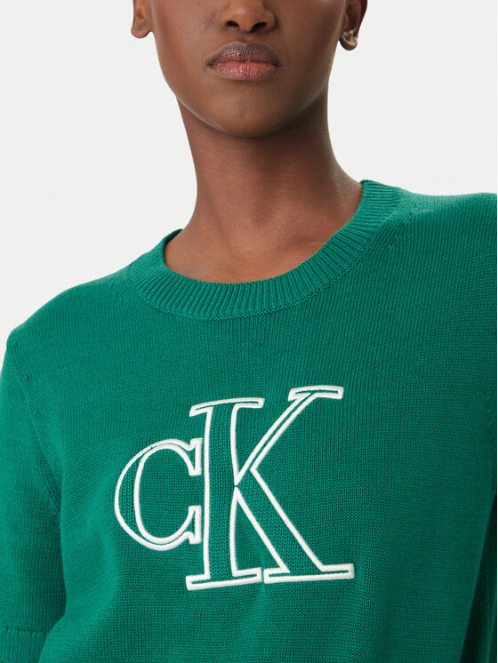 Calvin Klein Jeans Calvin Klein Jeans Пуловер LV047F356G Зелен Regular Fit