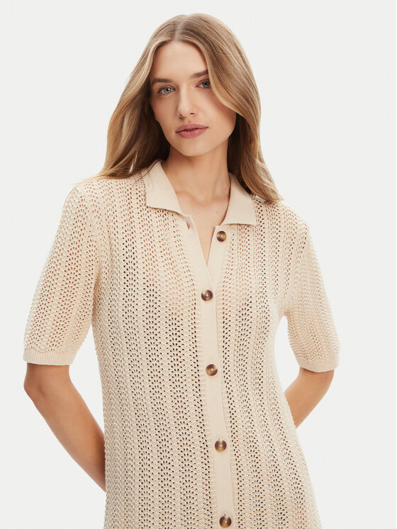 Roxy Roxy Φόρεμα παραλίας ERJSW03650 Μπεζ Regular Fit