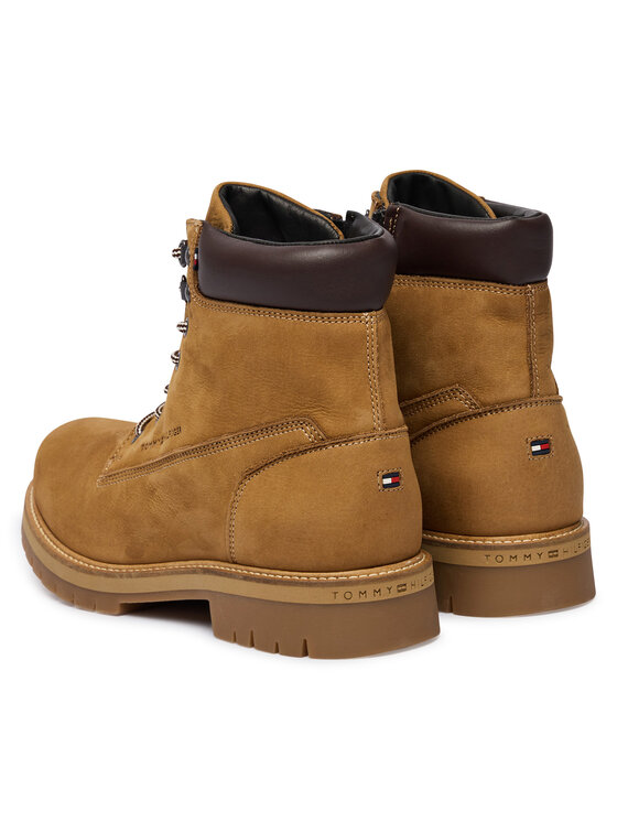 Tommy Hilfiger Tommy Hilfiger Turistická obuv Flex Th Outdoor W Nbk Boot FM0FM05563 Hnědá