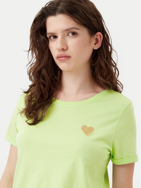 ONLY ONLY T-Shirt Kita 15244714 Zielony Regular Fit