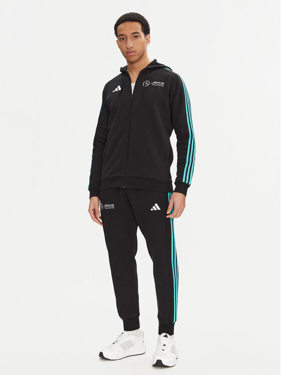 adidas adidas Majica dugih rukava Mercedes - AMG Petronas Formula One Team DNA JV5437 Crna Regular Fit