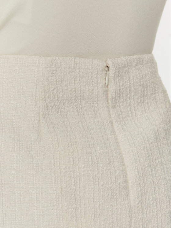 Morgan Morgan Spódnica mini 251-JABI Écru Slim Fit
