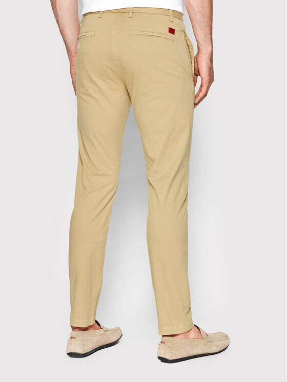 HUGO Hugo Chinosy David222D 50468314 Beżowy Slim Fit
