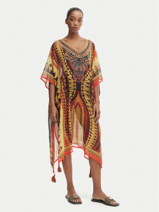 Iconique Iconique Poncho Fuego IC26-121 Multicolore Relaxed Fit