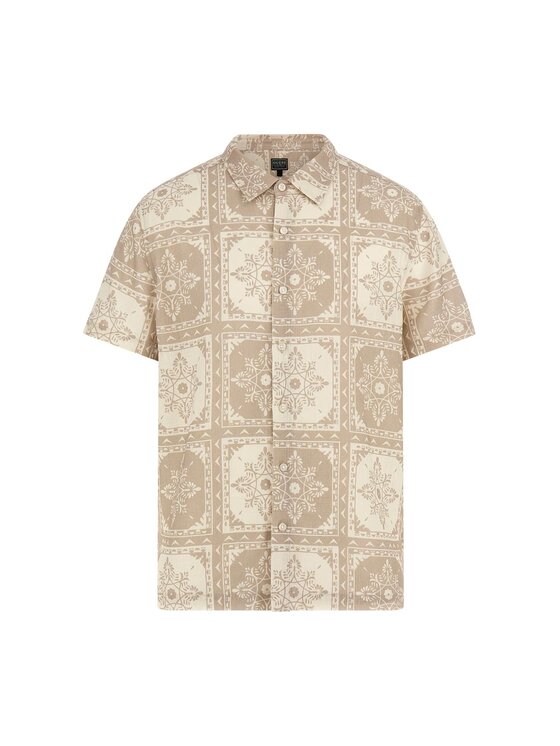 Guess Guess Koszula 176789 Brązowy Classic Fit