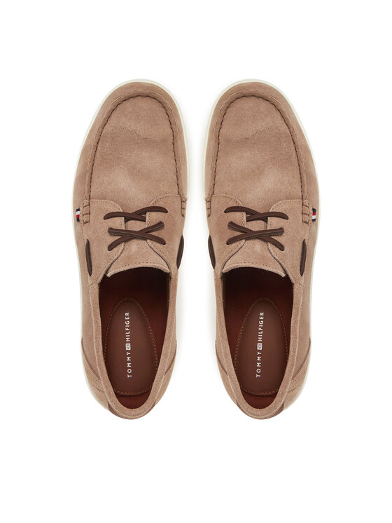 Tommy Hilfiger Tommy Hilfiger Cipele Modern Light Hybrid Suede Boat S FM0FM05352 Smeđa