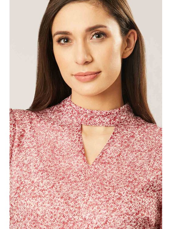QUIOSQUE QUIOSQUE Sukienka codzienna DRW05 Koralowy Regular Fit