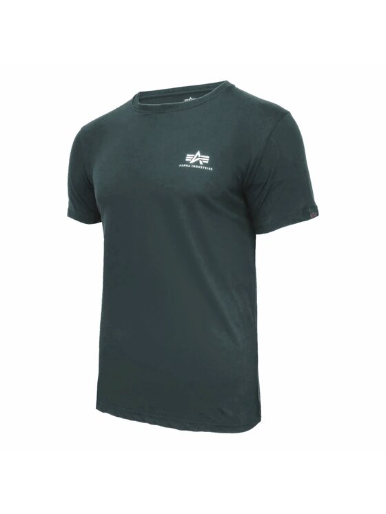 Alpha Industries Alpha Industries T-Shirt AI.188505-610 Zielony Basic Fit