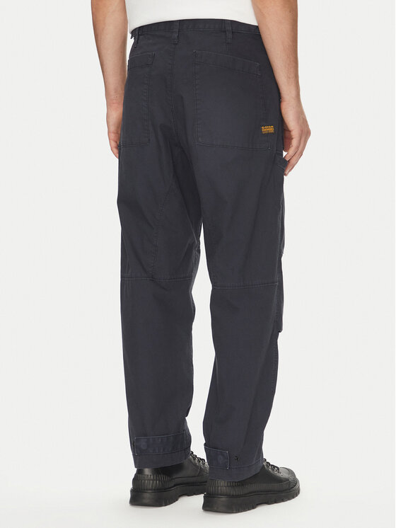 G-Star Raw G-Star Raw Spodnie materiałowe Fatigue 3D D26196-D387 Granatowy Relaxed Fit